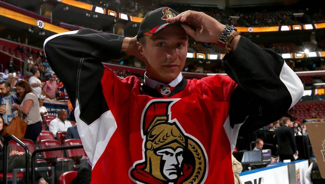 Gabriel Gagné a été repêché en deuxième ronde par les Sénateurs d’Ottawa. Crédit photo : RDS.