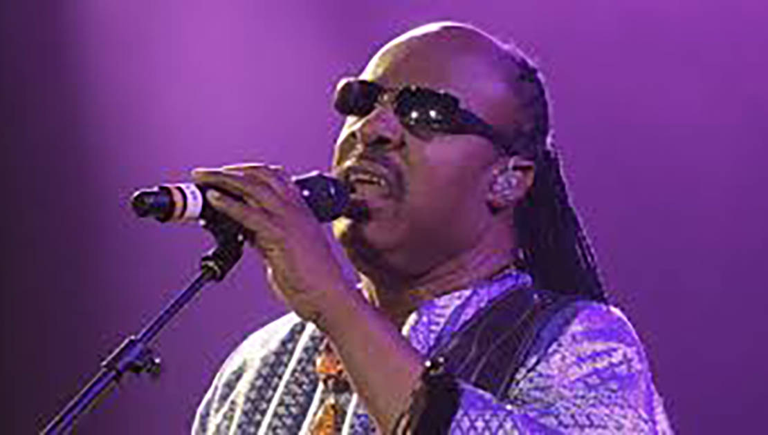 Stevie Wonder en spectacle sur les Plaines d'Abraham, juillet 2013.