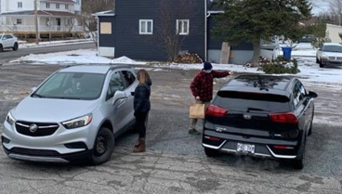 L’activité de cabane à sucre était présentée en formule service à l’auto. (Photo de courtoisie)