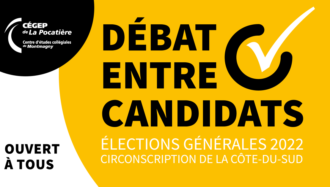 Un débat des candidats de Côte-du-Sud au Cégep de La Pocatière