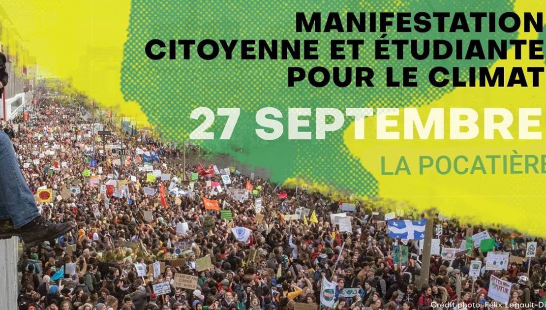 Grande manifestation pour le climat à La Pocatière
