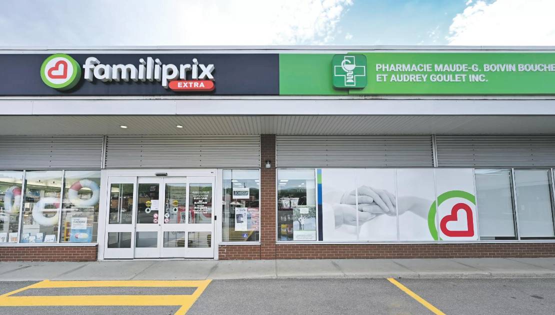 Le Familiprix de Baie-Saint-Paul. Crédit photo : Familiprix de Baie-Saint-Paul.