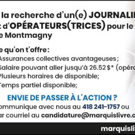 Offres d’emploi- Marquis