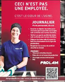 JOURNALIER Poste permanent de soir