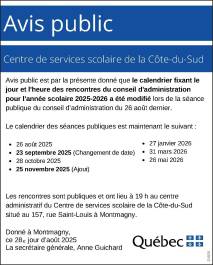 Avis public