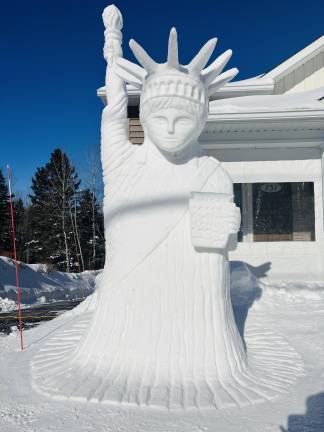 La sculpture gagnante. (Photo de courtoisie)