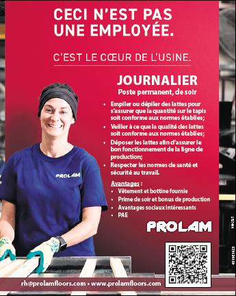 JOURNALIER Poste permanent de soir