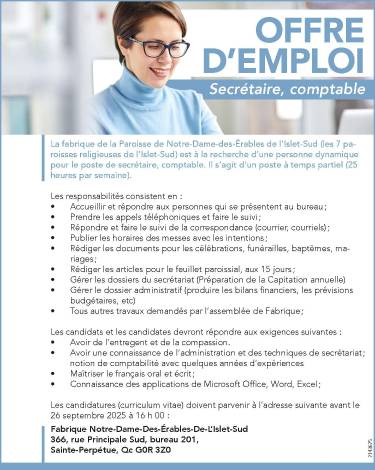 Secrétaire, comptable