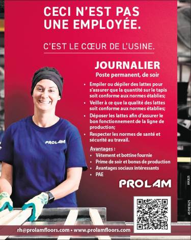 Journalier, poste permanent de soir