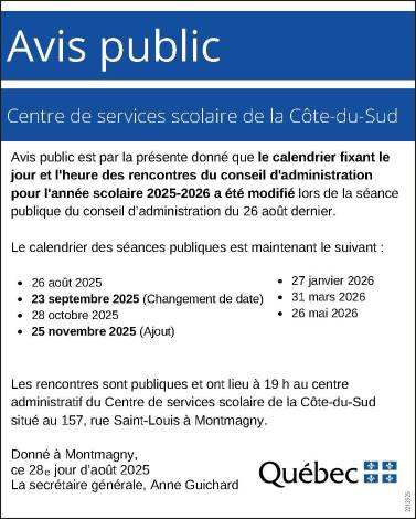 Avis public