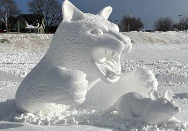 La sculpture gagnante du vote du public. (Crédit: Fête d’hiver)