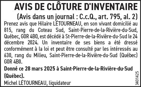 D’INVENTAIRE
