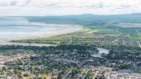 Survol de Montmagny. (Photo: site web de la MRC de Montmagny)