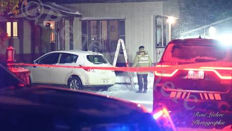 L’homme a été retrouvé à l’extérieur du bâtiment à Cap-Saint-Ignace. Crédit photo : René Leclerc photographe d’Infocus Multimédia.