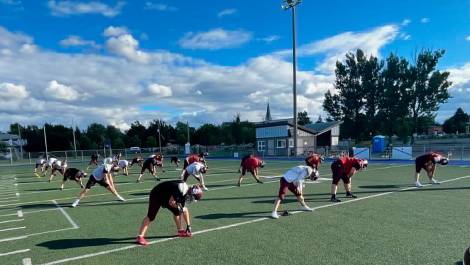 L’équipe juvénile des Grizzlys se prépare en vue de la saison 2025. Crédit photo : Jean Scherrer.