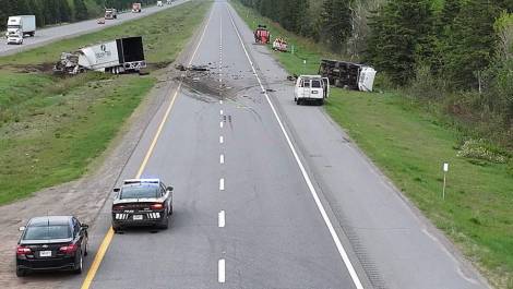 Image de l’accident (Crédit: CNESST)