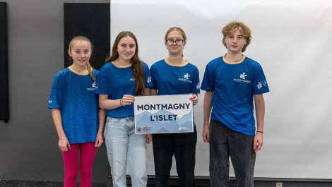 Les athlètes présents lors du rassemblement de l’URLS Chaudière-Appalaches. (Photo de courtoisie)