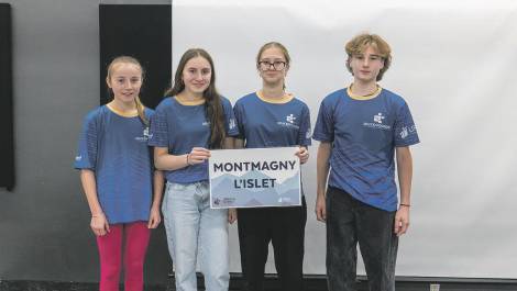 Les athlètes présents lors du rassemblement de l’URLS Chaudière-Appalaches. (Photo de courtoisie)