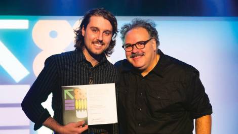 Jérémy Boulet, coordonnateur à la programmation ADLS et David Laferrière, président du CA de RIDEAU (Crédit photo : Louis-Charles Dumais)