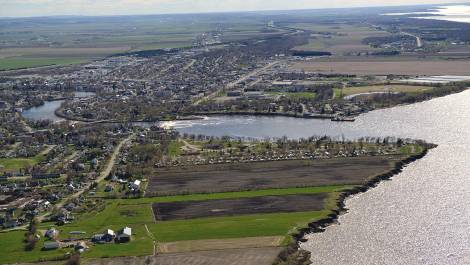 La baie de Montmagny forme un cercle qui était surnomée « ho’p » par les Vikings. Crédit photo : Jean Beaulieu.