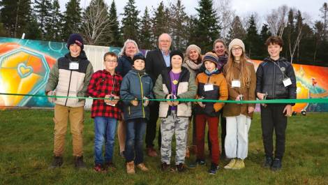 Le comité jeunesse accompagné d’élus et de représentants d’ESPACE Chaudière-Appalaches.