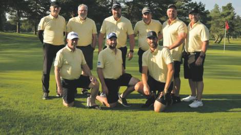 L’équipe magnymontoise pour l’Interclub masculin. Crédit photo : François Gaudreau.