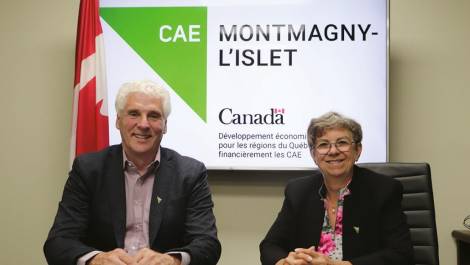 Normand Gauvin, président du CAE Montmagny-L’Islet, et Mireille Thibault, directrice générale.