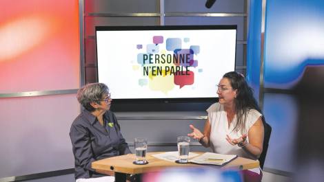 Mireille Thibault du CAE Montmagny-L’Islet en entrevue avec Nathalie Stoltz dans le cadre de l’émission Personne n’en parle.