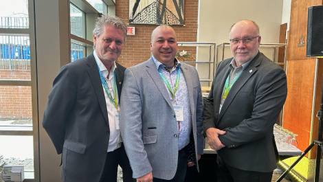 Les préfets Sylvain Roy, Frédéric Jean et Normand Caron. (Photo de courtoisie)