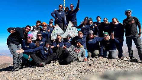 Le groupe lors de la réussite de l’ascension. (Photo de courtoisie)