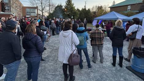 Lors de la Nuit des sans-abris à Montmagny. (Photo: Katy Desjardins)
