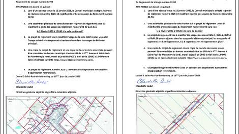 Avis Public de consultation
