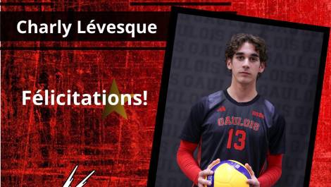 Le joueur du tournoi chez les Gaulois, Charly Lévesque. Photo de courtoisie.