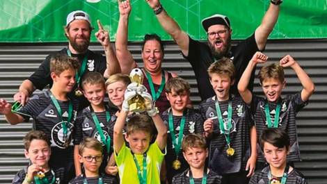 L’équipe de soccer U9 de Montmagny. Photo de courtoisie.