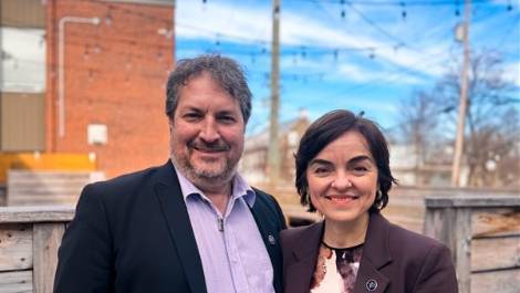 Mathieu Rivest et Christine Fréchette. Photo de courtoisie.
