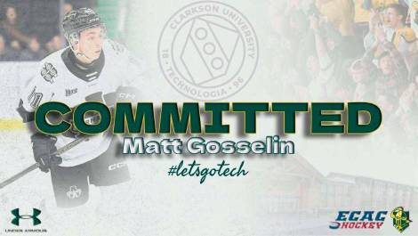 Direction hockey universitaire américain pour Matt Gosselin