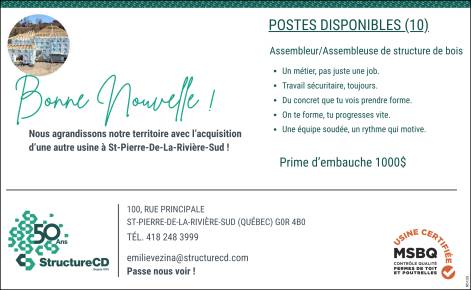 10 postes disponibles !