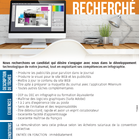 Offre d’emploi- L’Oie Blanche