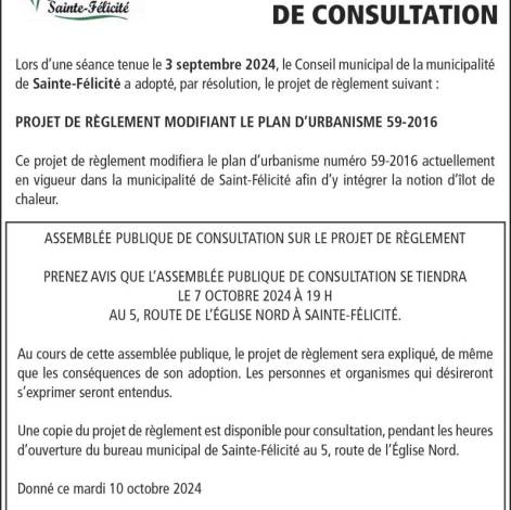 DE CONSULTATION