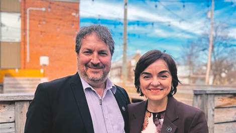 Mathieu Rivest et Christine Fréchette. Photo de courtoisie.