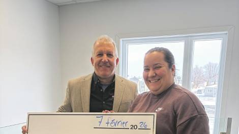 Dominique Lizotte, président d’Optimétal 360 et président d’honneur du 24e souper-bénéfice, et Annick Bélanger, directrice générale de la Fondation de l’Hôtel-Dieu de Montmagny.