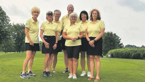 L’équipe magnymontoise à l’Interclub féminin. Crédit photo : Golf Québec.