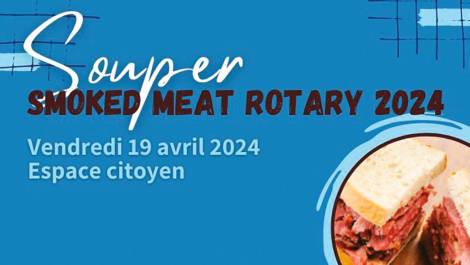 Souper Smoked Meat au profit du Club Rotary
