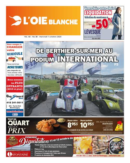 Édition du 1er octobre 2025