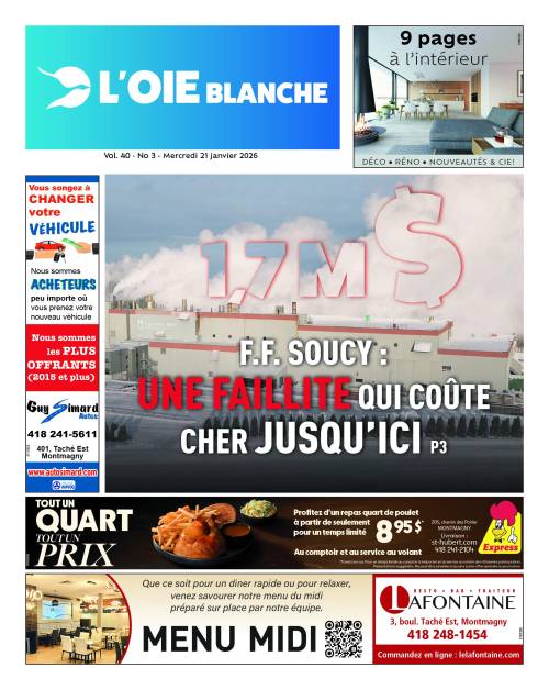 Édition du 21 janvier 2026