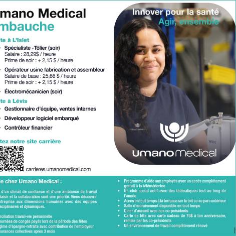 Offre d’emploi - Umano Medical