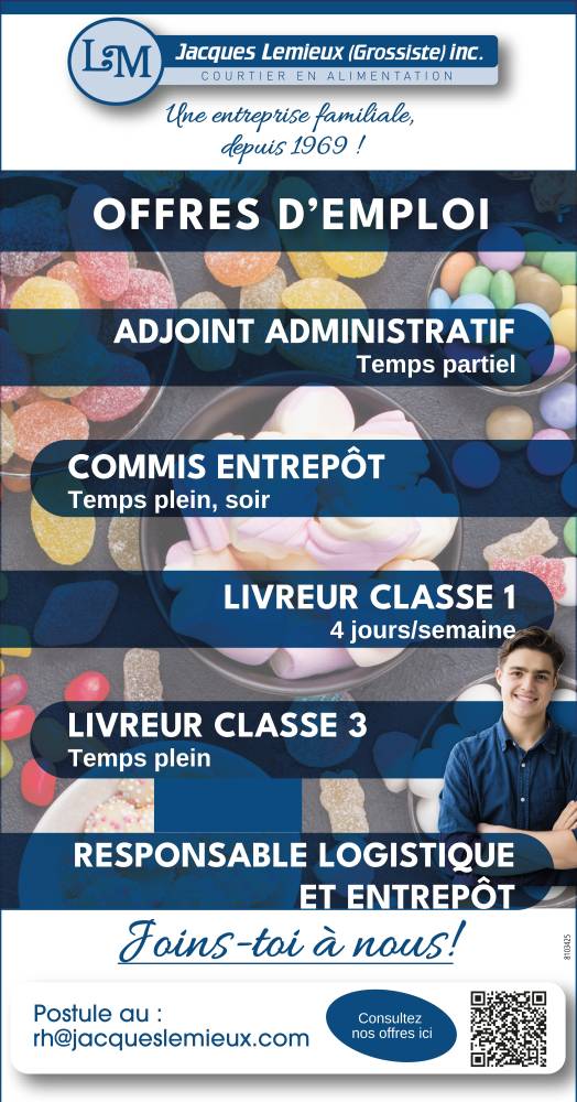Plusieurs postes disponibles