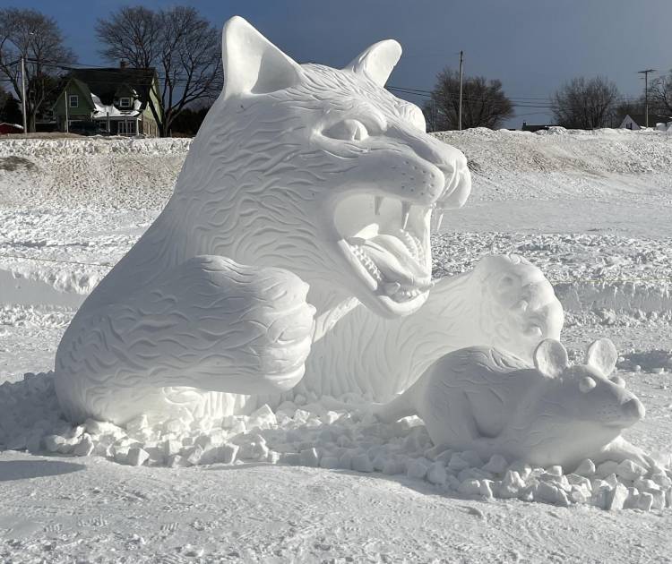 La sculpture gagnante du vote du public. (Crédit: Fête d’hiver)