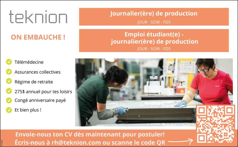Teknion recrute !