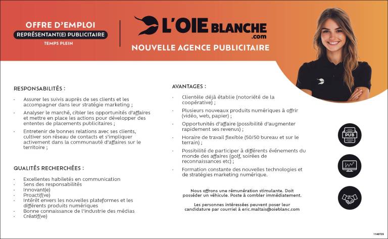 REPRÉSENTANT(E) PUBLICITAIRE